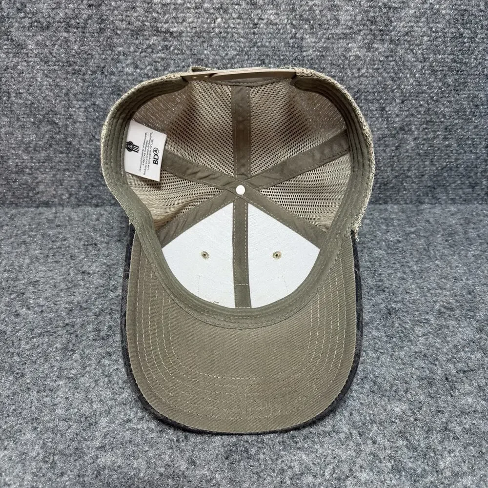 Kenworth Trucks Hat KW Faux Leather Patch - Camo Mesh SnapBack Cap Licensed